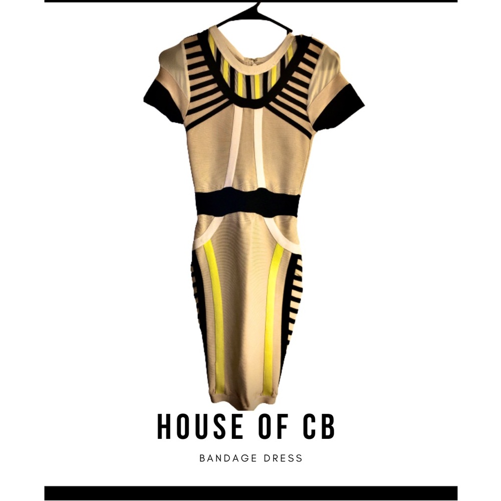House of CB Multi Color Bandage Dress